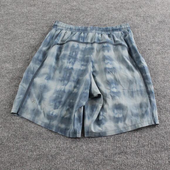 Lululemon Shorts Men Medium Pace Breaker Blue Tie Dye Athletic Running Gym - Picture 5 of 10